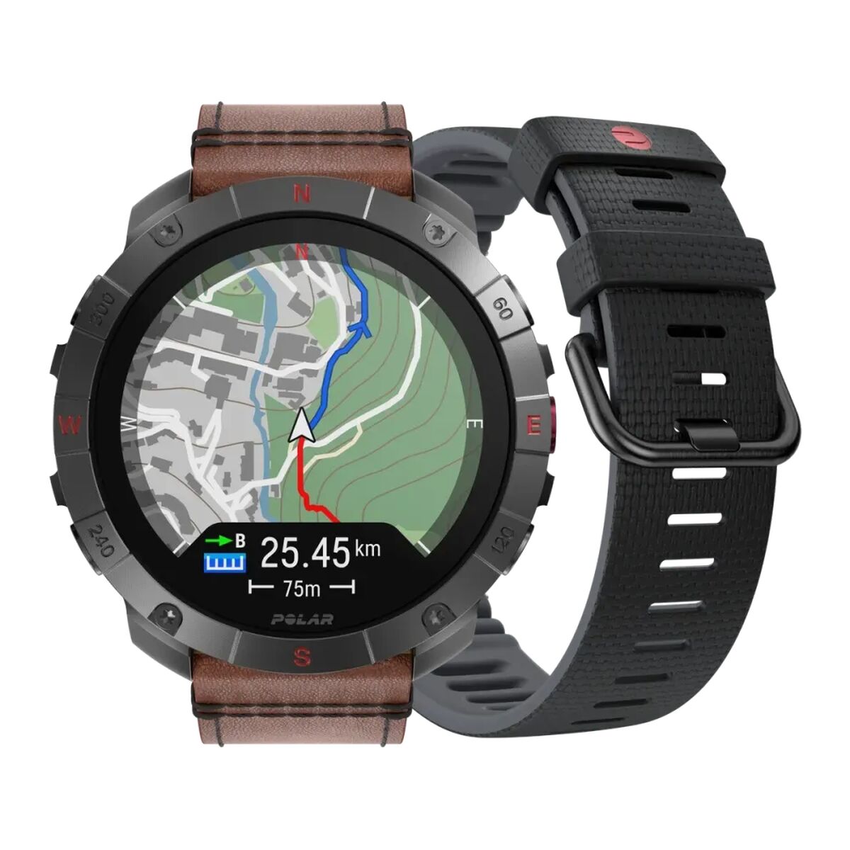 Smartwatch Polar GRIT X2 PRO Titanium 1,39″