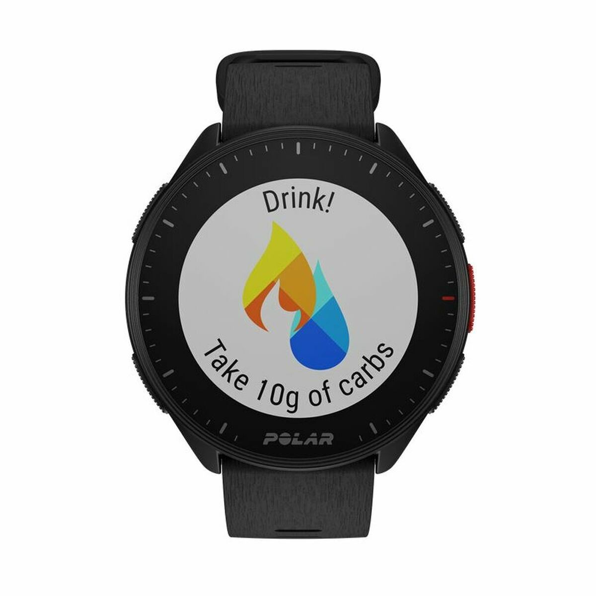 Smart Watch with Pedometer Polar Black 1,2″ Ø 45 mm