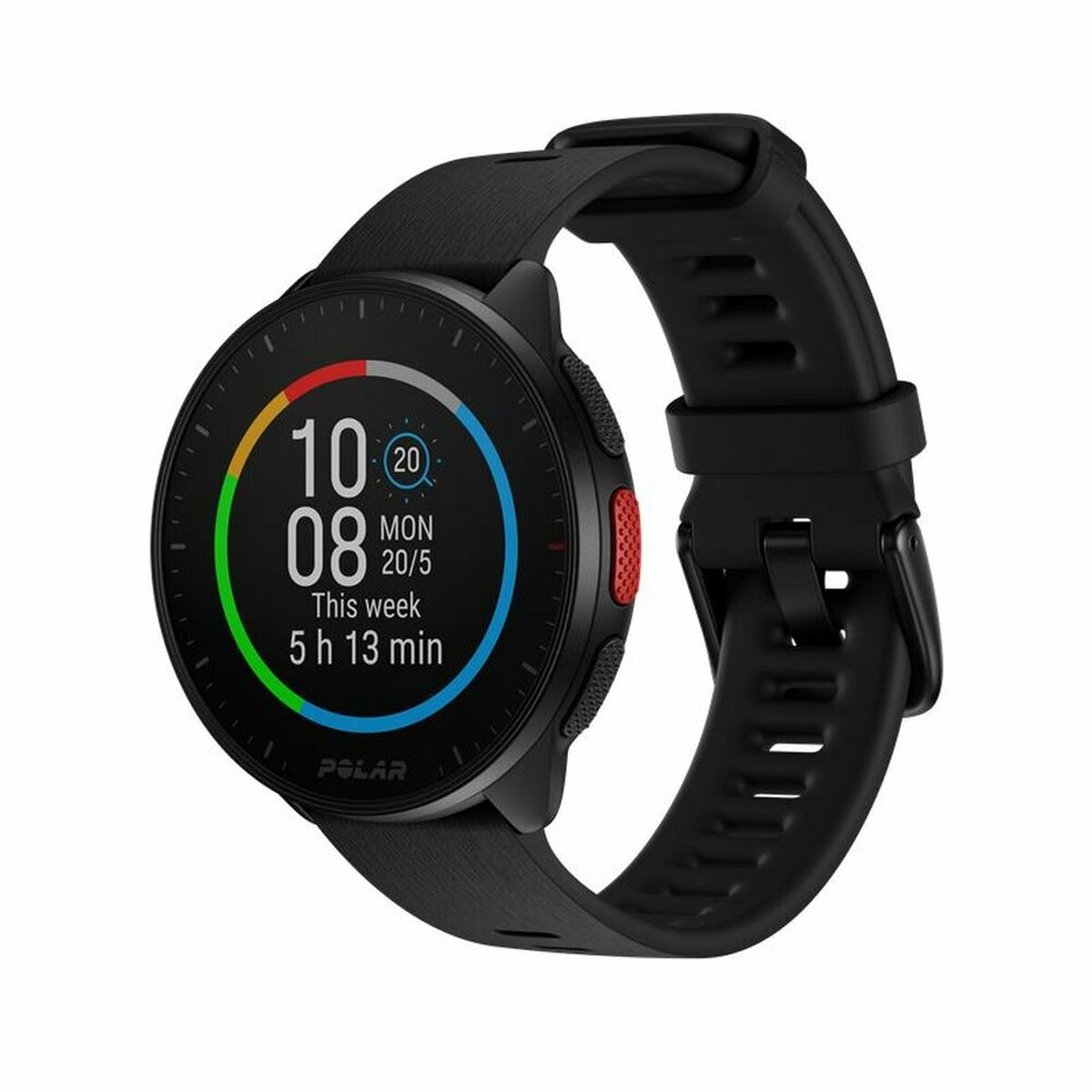 Smart Watch with Pedometer Polar Black 1,2″ Ø 45 mm