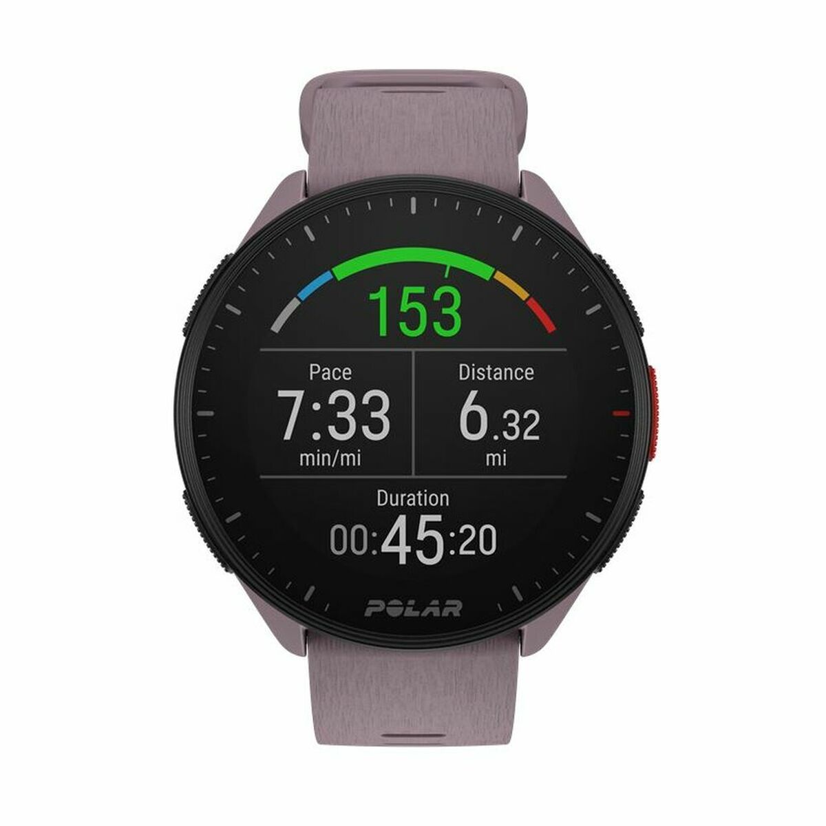 Smart Watch with Pedometer Running Polar Purple 1,2″