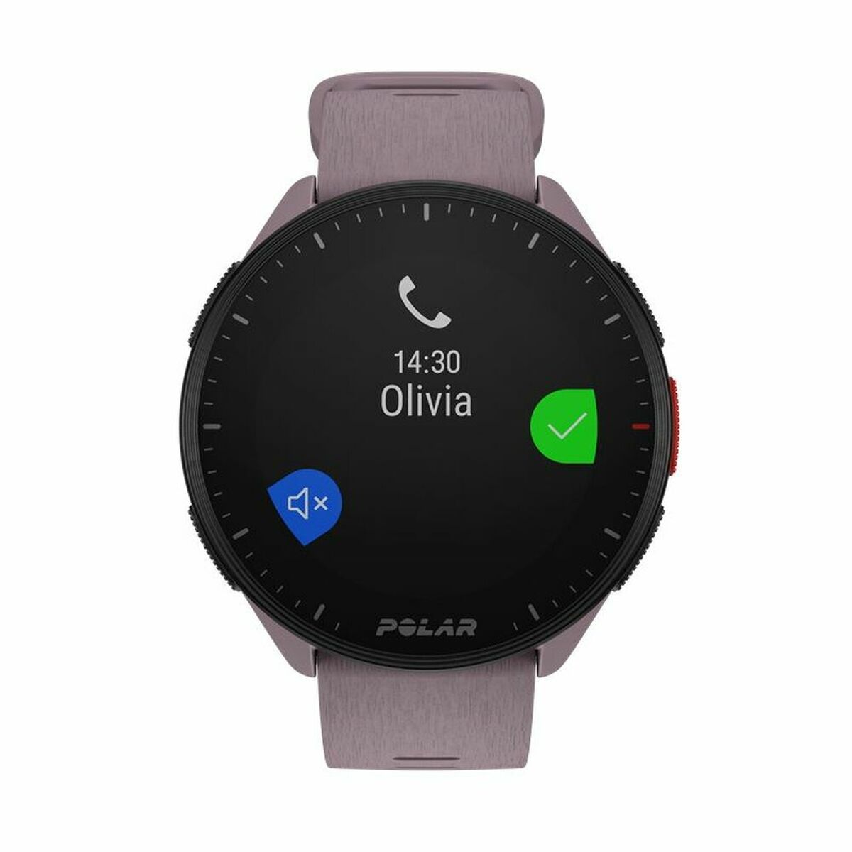 Smart Watch with Pedometer Running Polar Purple 1,2″