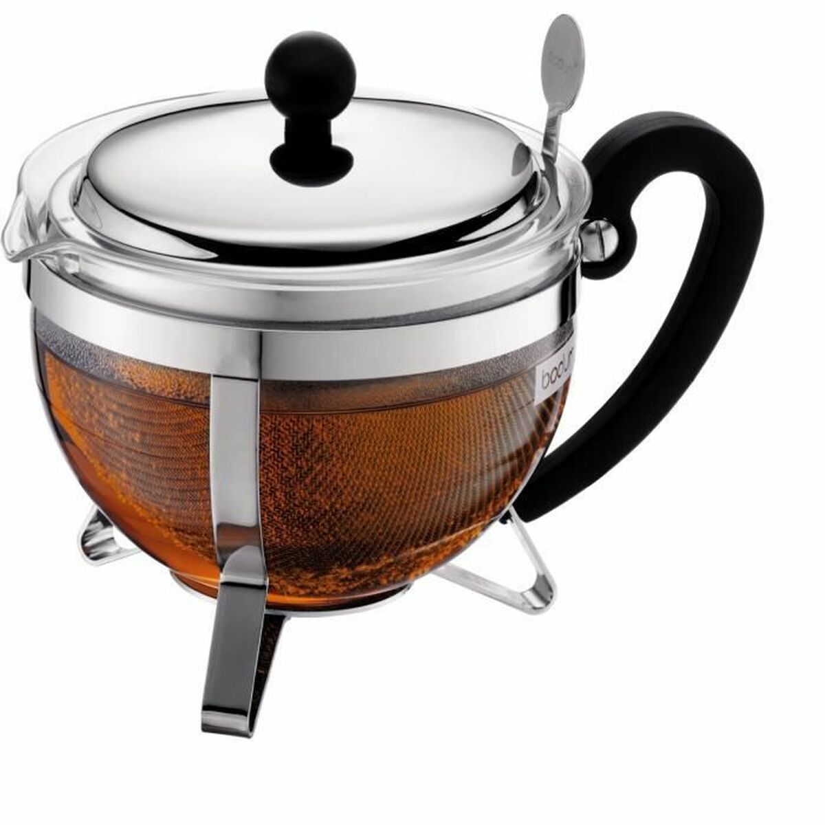 Teapot Bodum Grey 1 L Glass Stainless steel Teapot Bodum Grey 1 L Glass Stainless steel