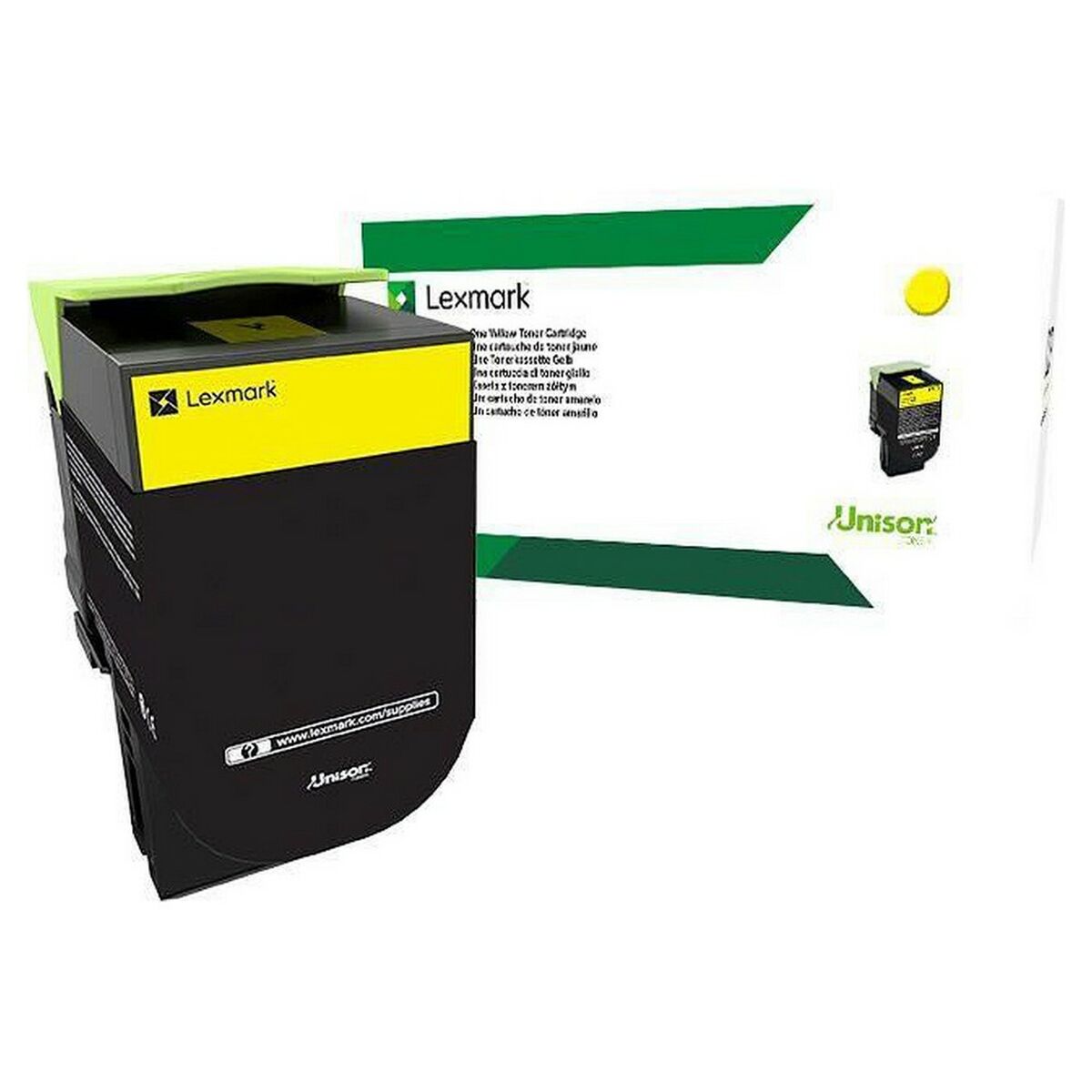 Toner Lexmark Yellow Black Toner Lexmark Yellow Black