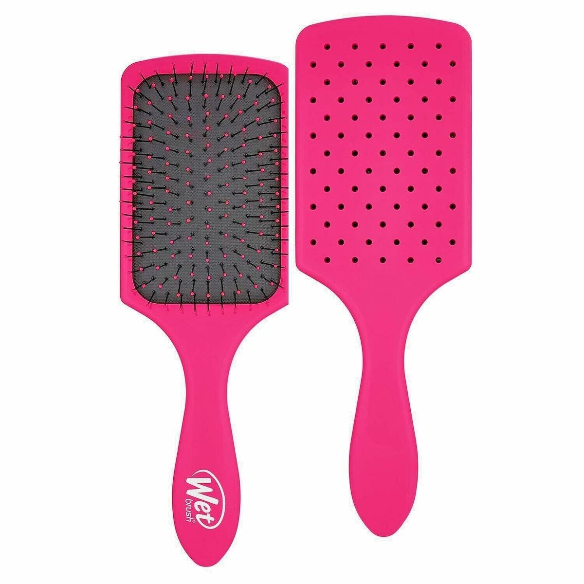 Detangling Hairbrush The Wet Brush Pink Rectangular Detangling Hairbrush The Wet Brush Pink Rectangular