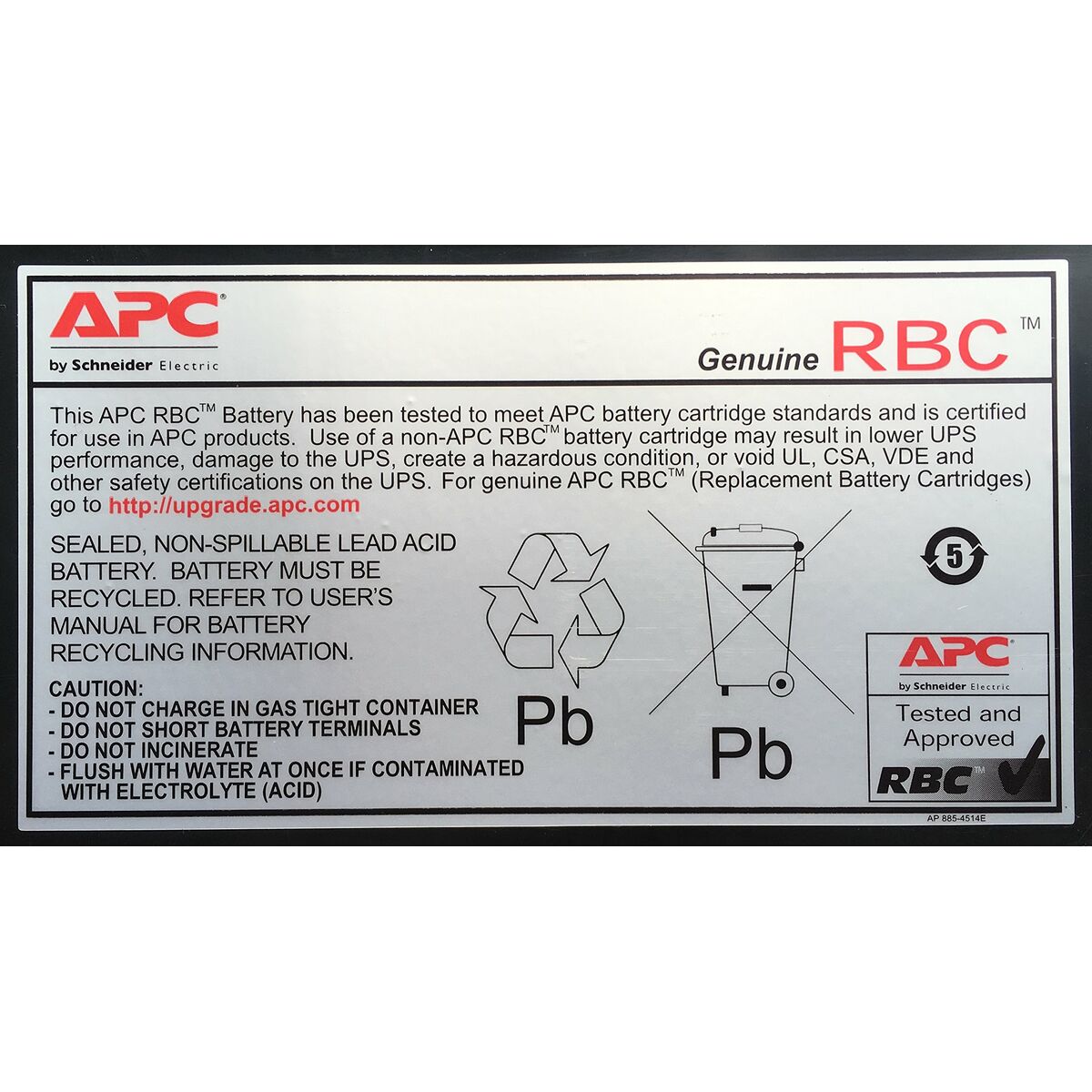 Battery for Uninterruptible Power Supply System UPS APC RBC2 12 V 240 V