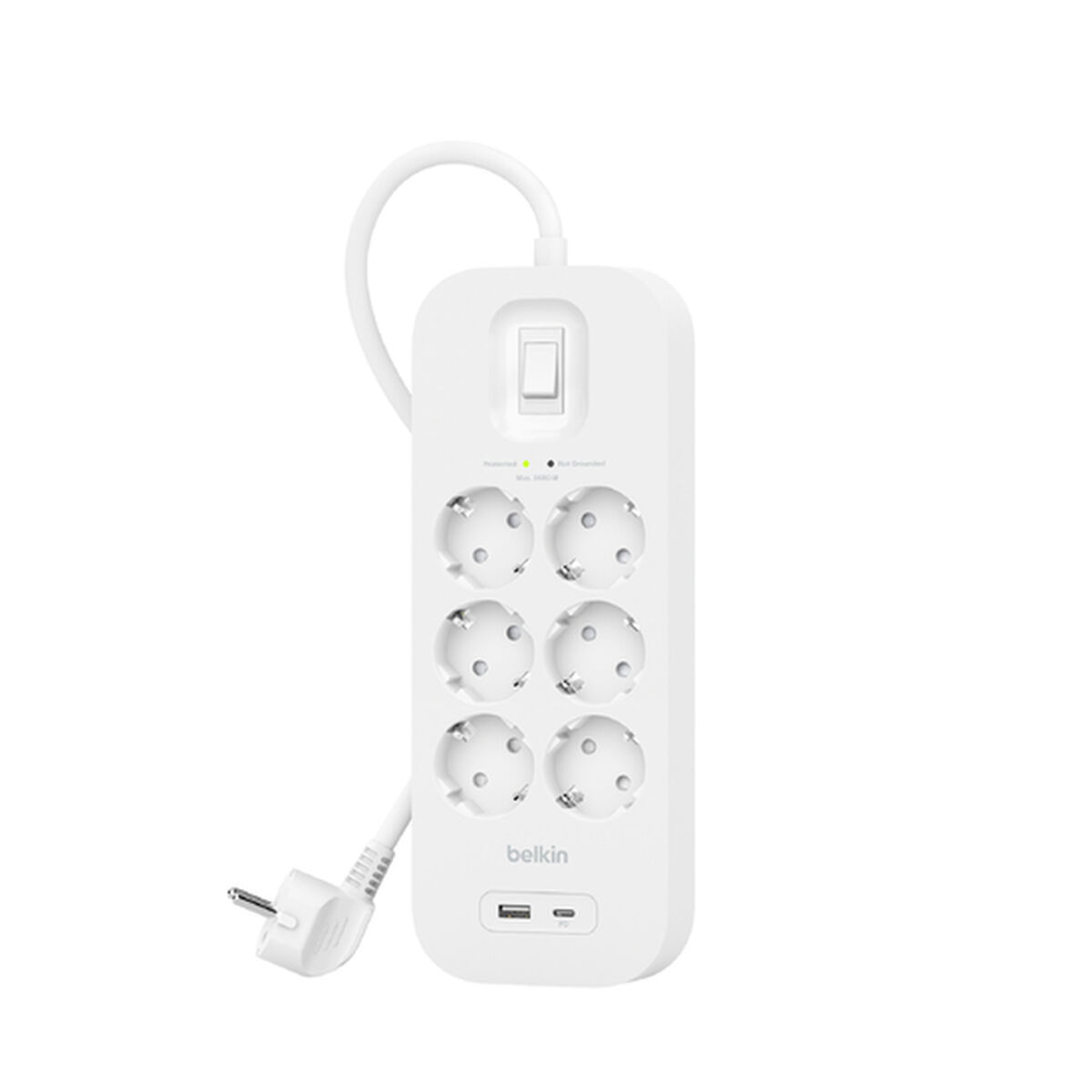 Power Socket – 6 Sockets with Switch Belkin Connect SRB002VF2M White