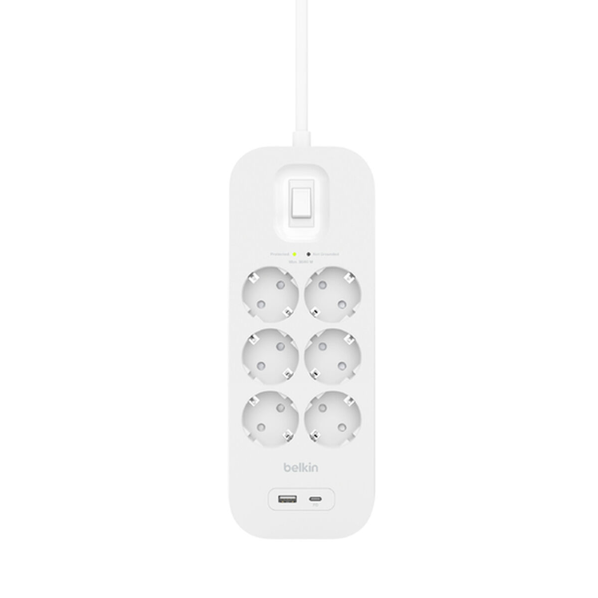 Power Socket – 6 Sockets with Switch Belkin Connect SRB002VF2M White