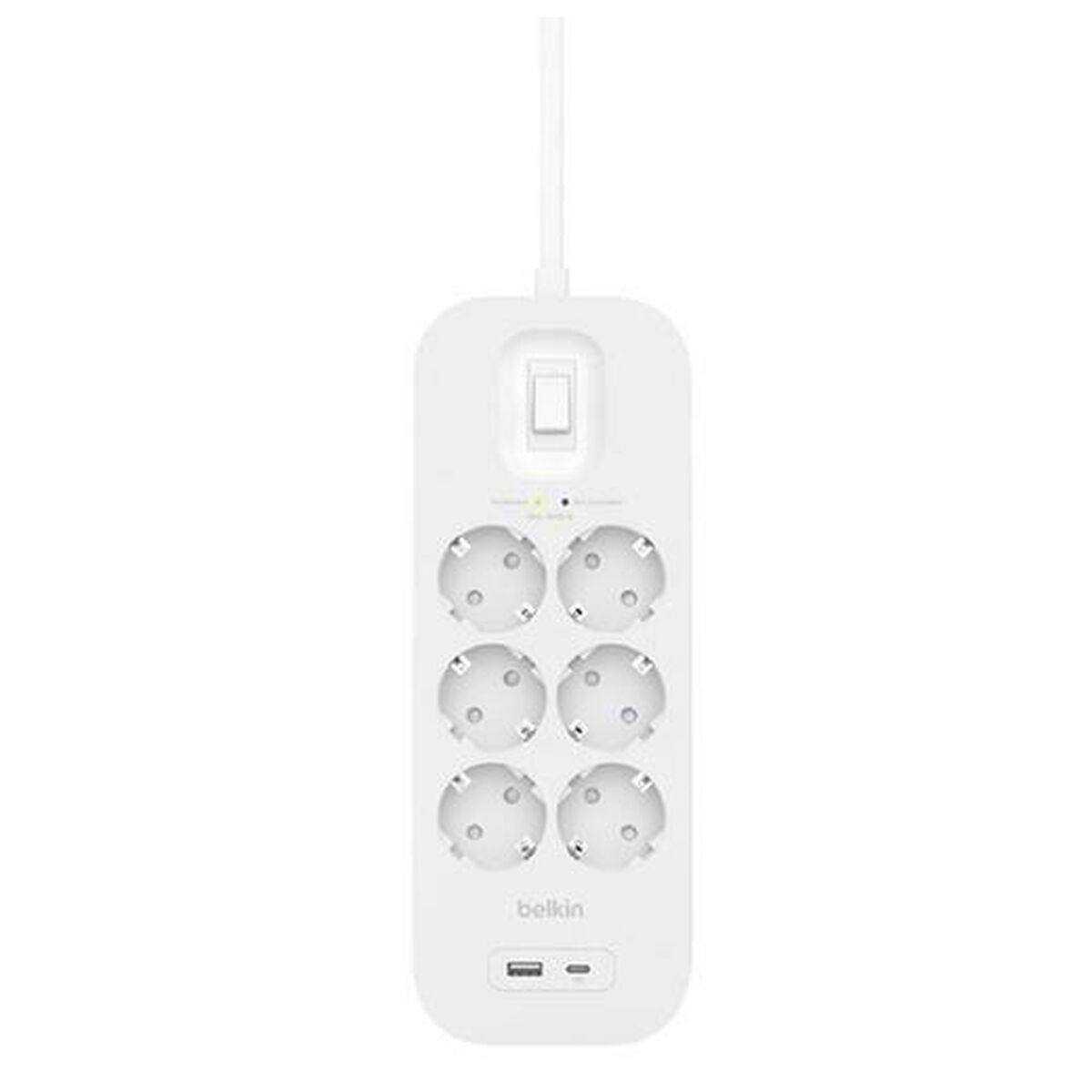 Power Socket – 6 Sockets with Switch Belkin Connect SRB002VF2M White