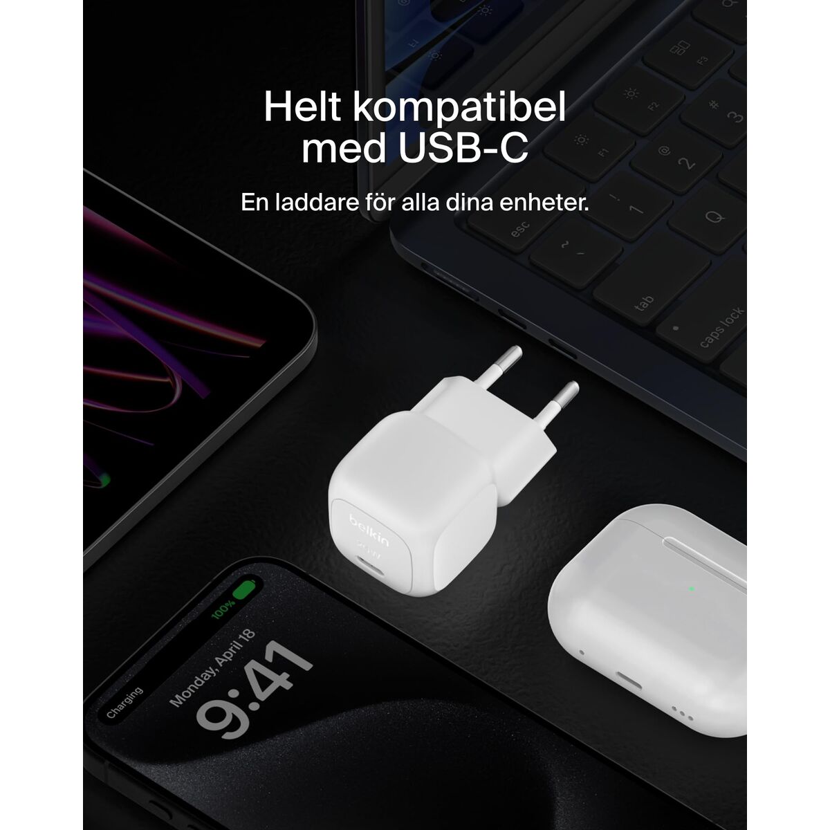 Wall Charger Belkin WCA009KQWH White 20 W