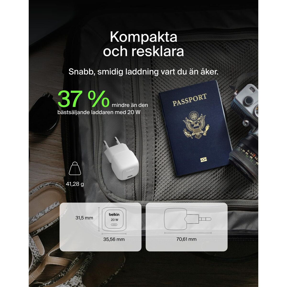 Wall Charger Belkin WCA009KQWH White 20 W
