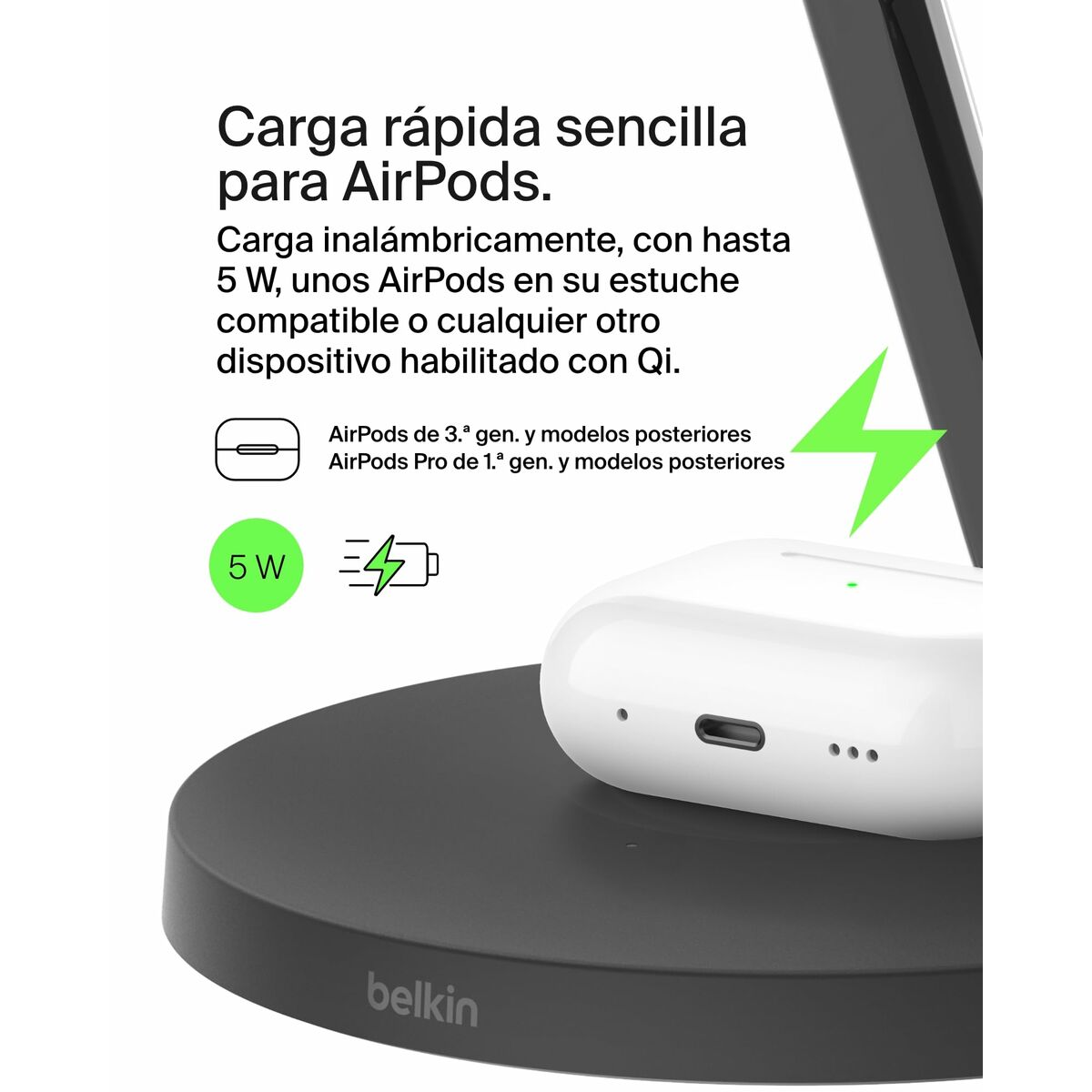 Wall Charger Belkin WIZ032KQBK Black 15 W (1 Unit)