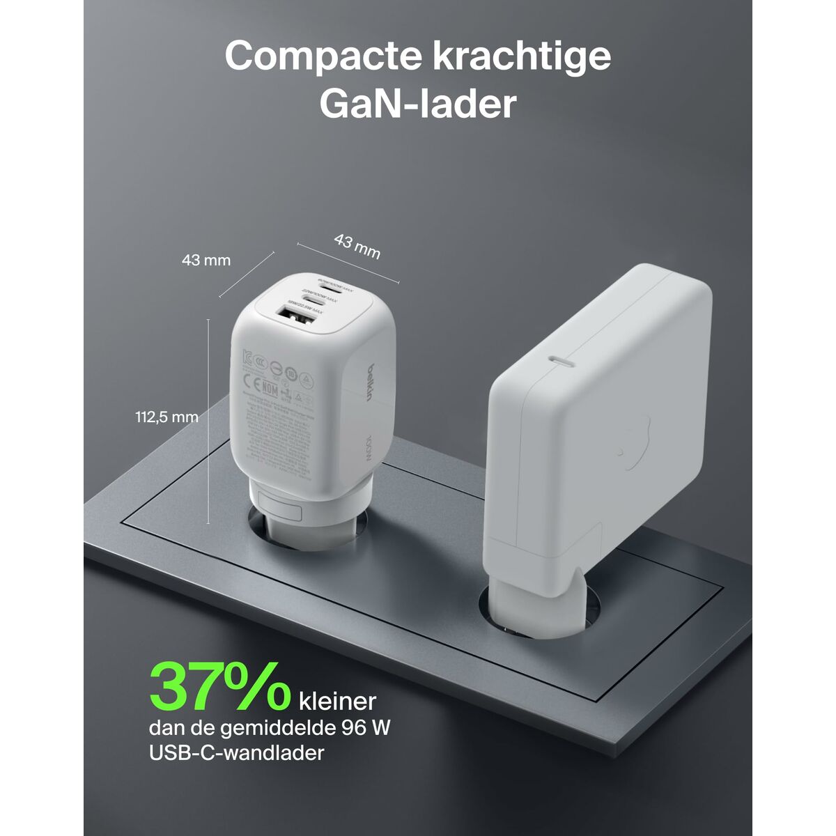 USB Cable Belkin WCH016HQWH White