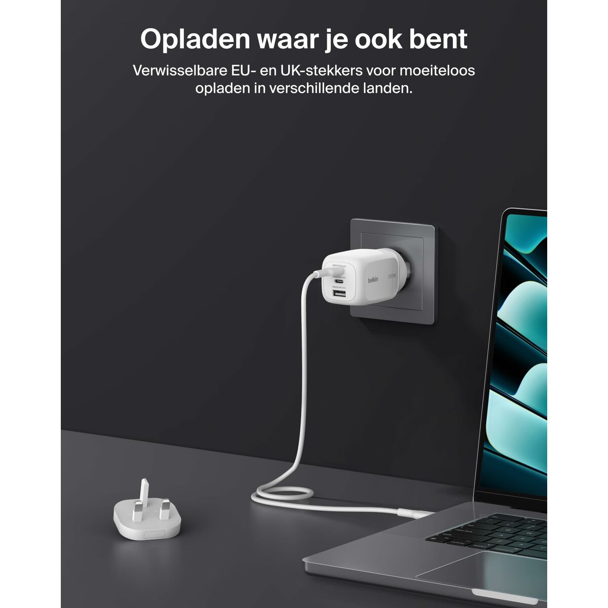 USB Cable Belkin WCH016HQWH White