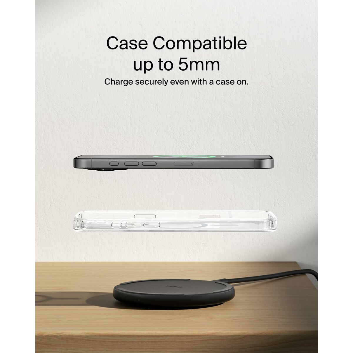 Cordless Charger Belkin WIA012HQBK Black 15 W