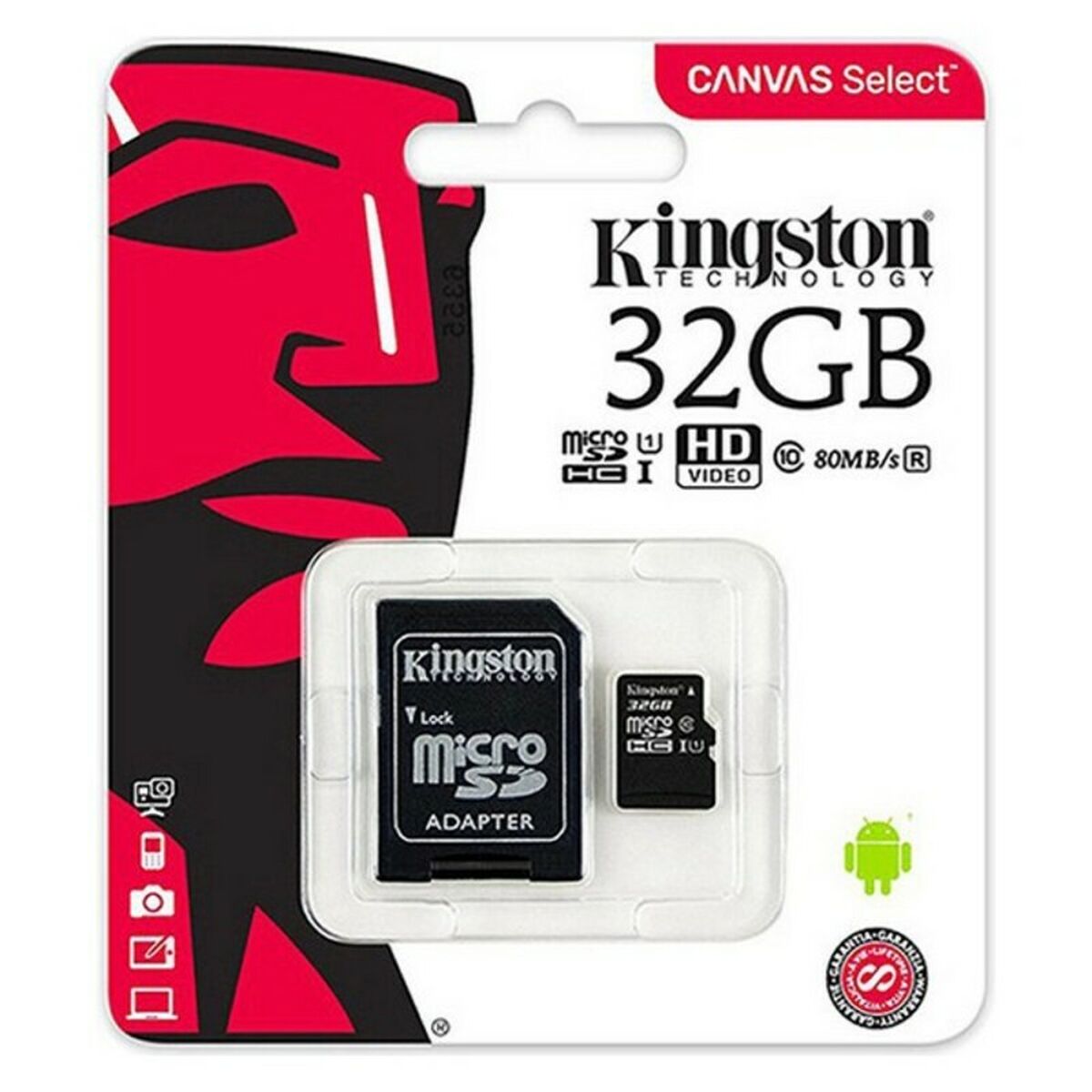 Micro SD Memory Card with Adaptor Kingston exFAT Micro SD Memory Card with Adaptor Kingston exFAT
