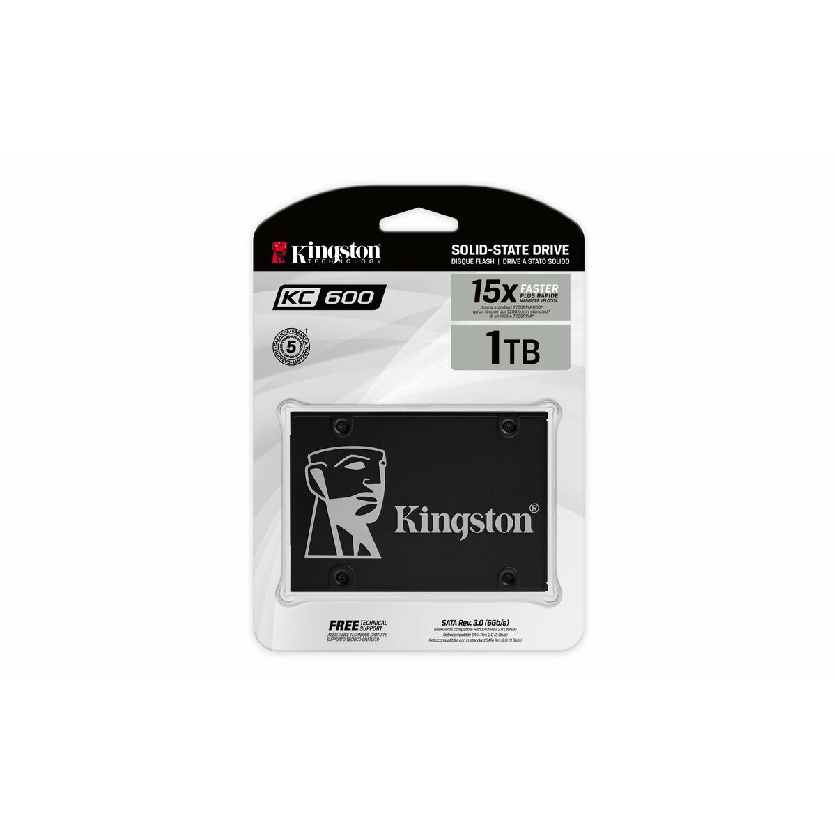 Hard Drive Kingston KC600 1 TB SSD Hard Drive Kingston KC600 1 TB SSD