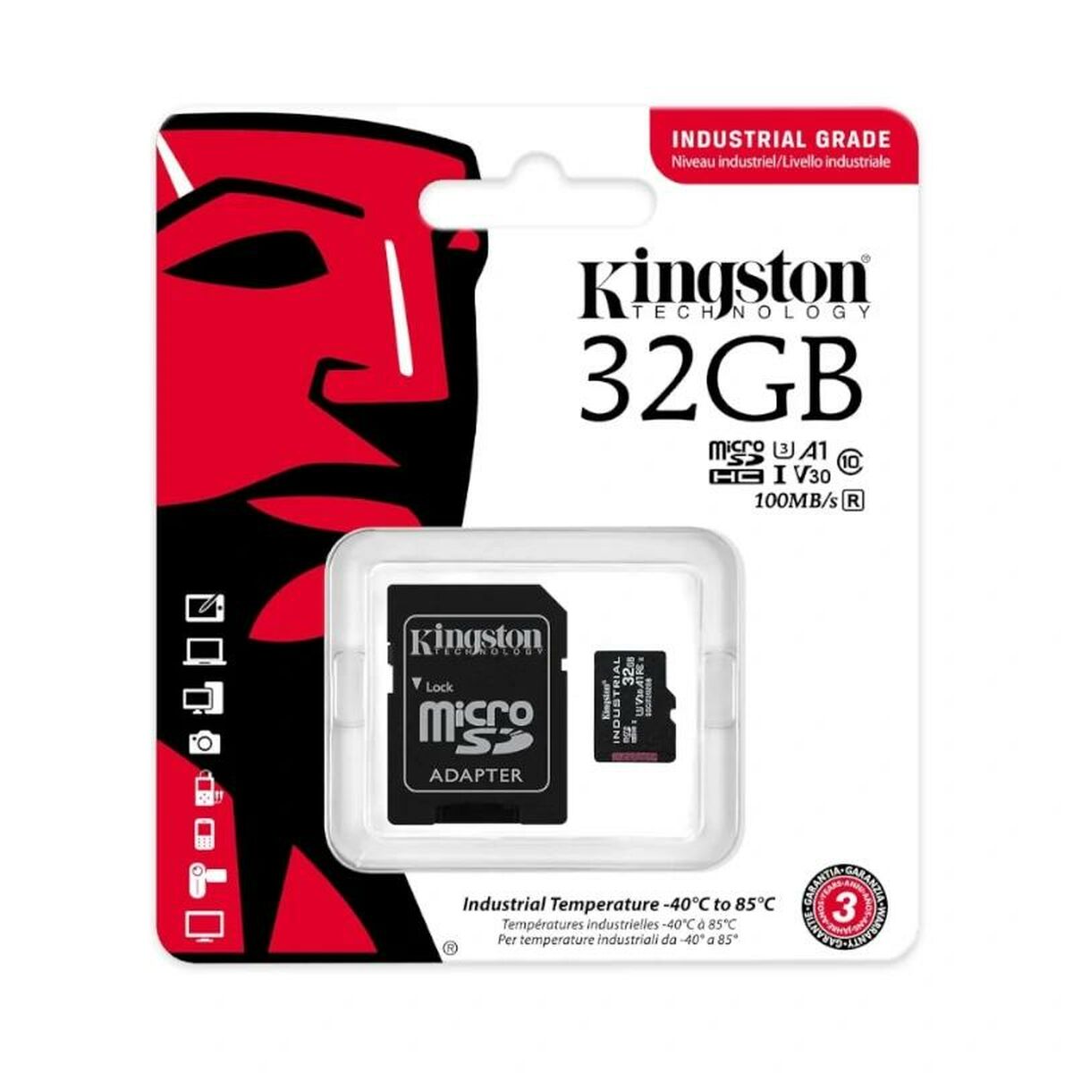 Micro SD Memory Card with Adaptor Kingston SDCIT2/32GB