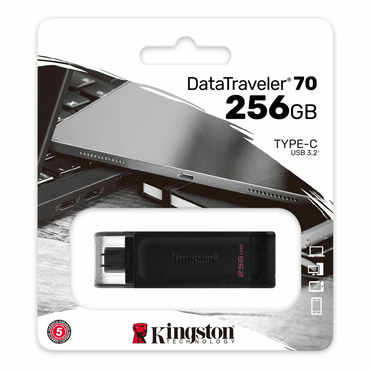 USB stick Kingston 70 Black 256 GB