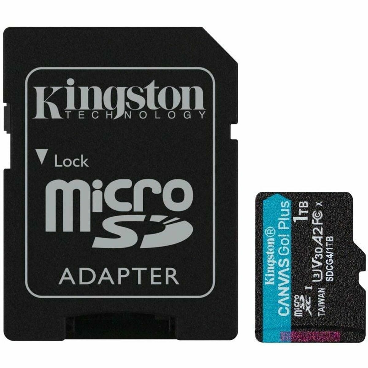 Micro SD Memory Card with Adaptor Kingston CANVAS Go! Plus 1 TB Micro SD Memory Card with Adaptor Kingston CANVAS Go! Plus 1 TB