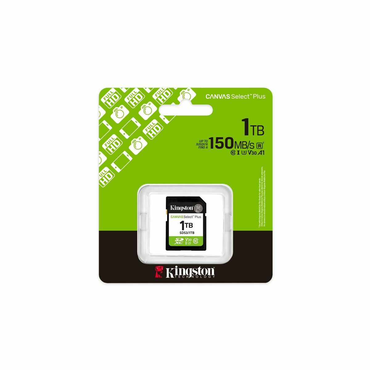 Micro SD Memory Card with Adaptor Kingston SDS3/1TB 1 TB