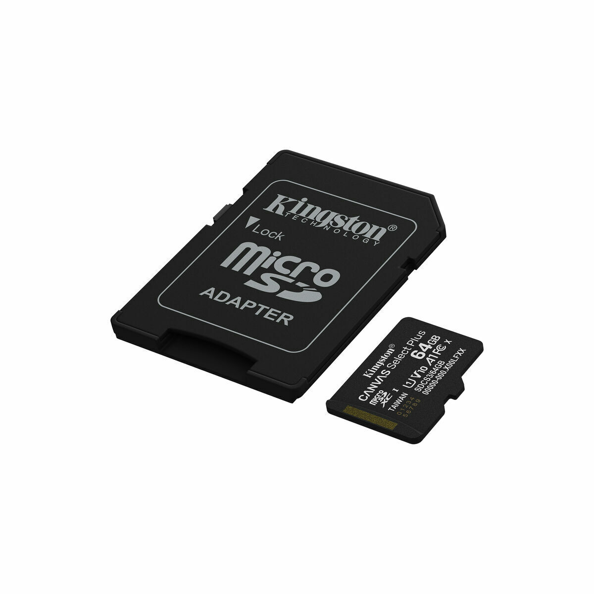 Micro SD Memory Card with Adaptor Kingston SDCS3/64GB 64 GB