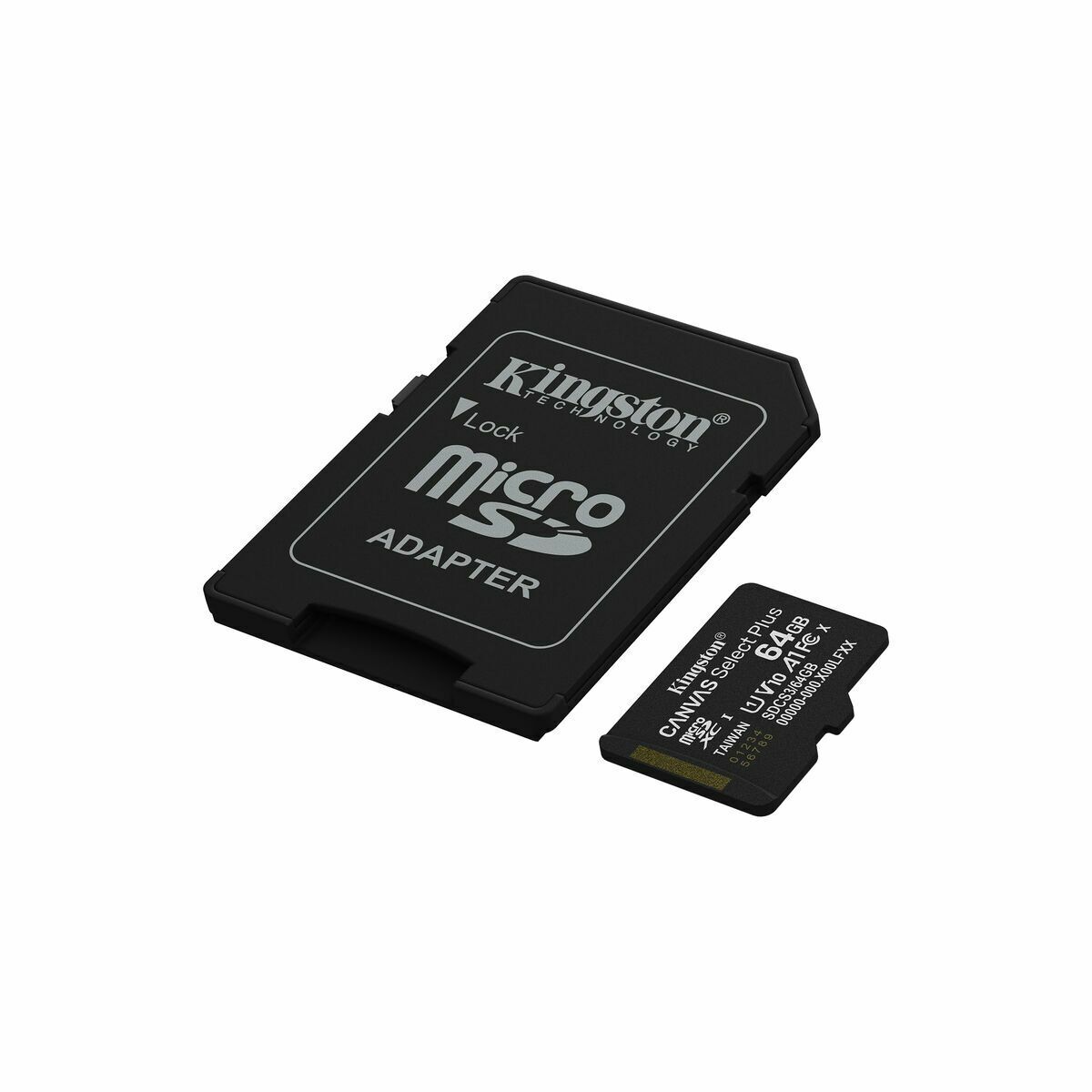 Micro SD Memory Card with Adaptor Kingston SDCS3/64GB 64 GB