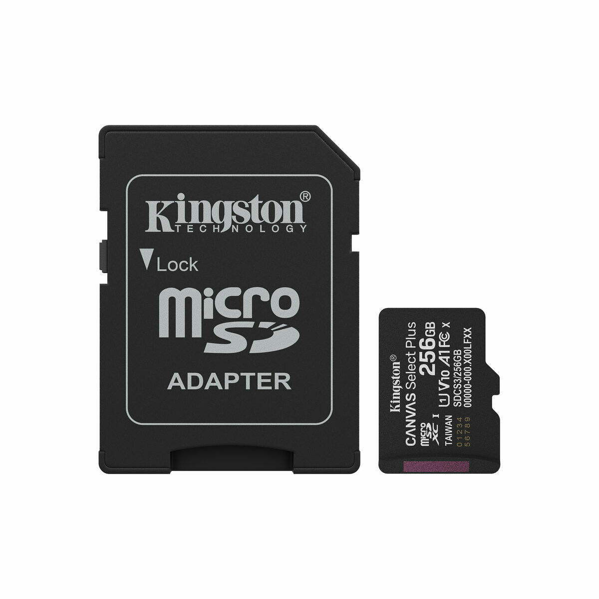 Micro SD Memory Card with Adaptor Kingston SDCS3/256GB 256 GB