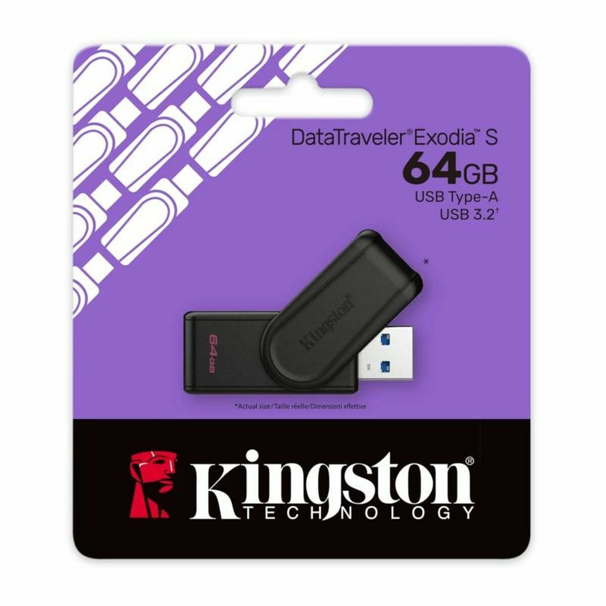 USB stick Kingston DataTraveler Exodia S 64 GB Black