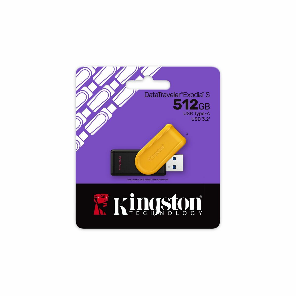 Micro SD Memory Card with Adaptor Kingston DTXS/512GB Yellow 512 GB