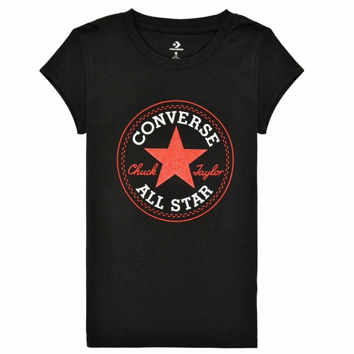 Child’s Short Sleeve T-Shirt Converse Timeless Black