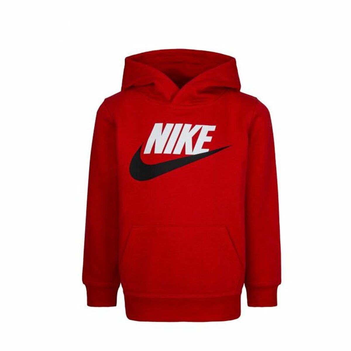 Childrenâs Hoodie Nike Club Hbr Red Childrenâs Hoodie Nike Club Hbr Red
