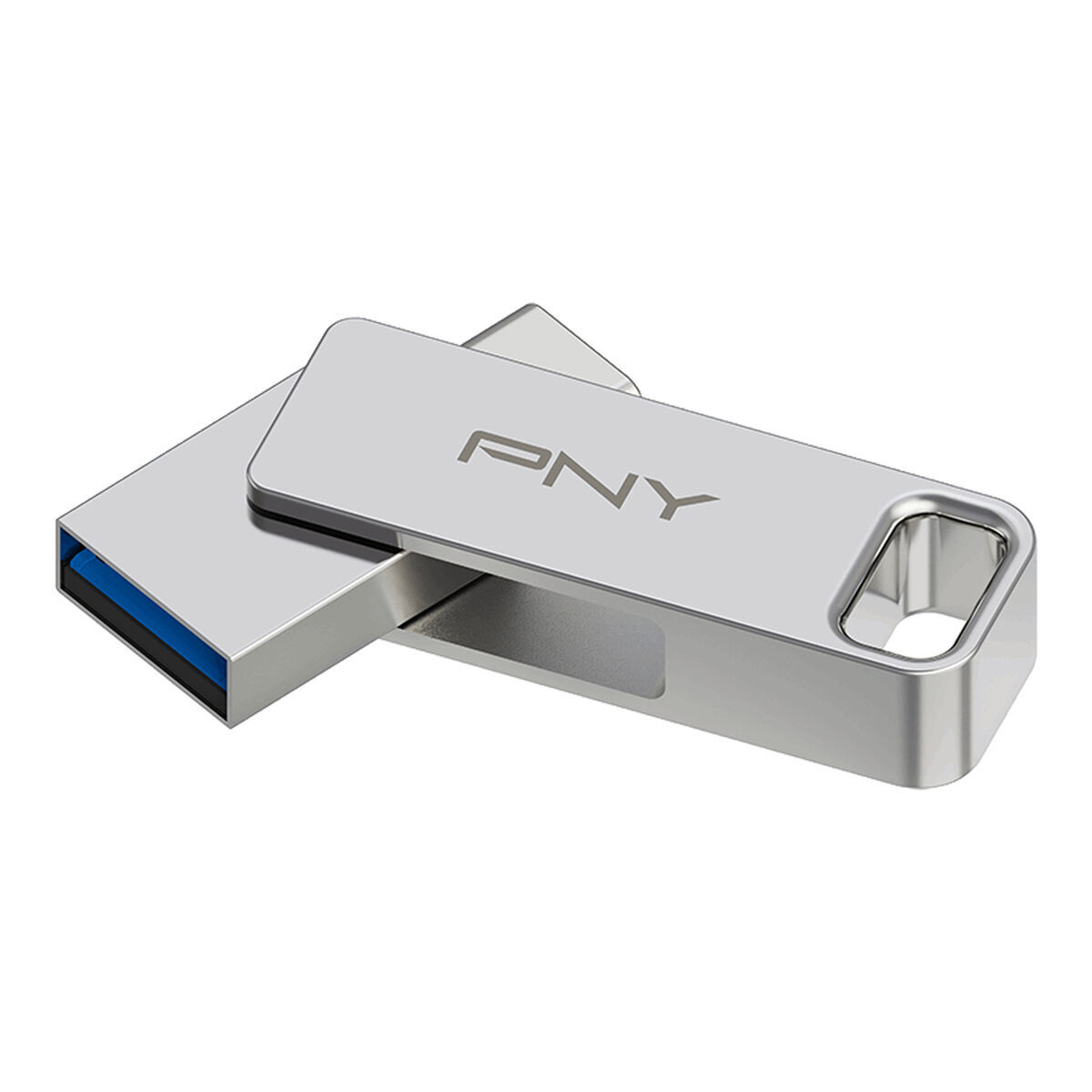 USB stick PNY PFDI64GDULINKTYCG Silver Steel 64 GB