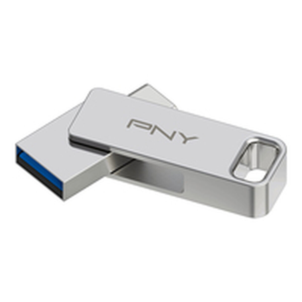 USB stick PNY PFDI64GDULINKTYCG Silver Steel 64 GB