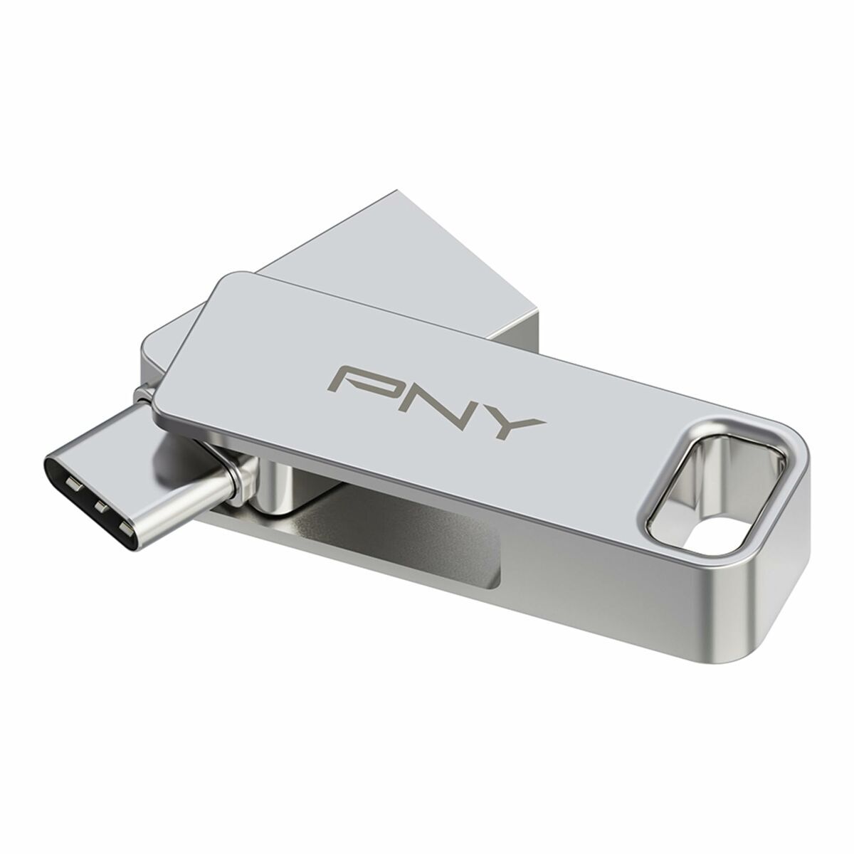 USB stick PNY PFDI64GDULINKTYCG Silver Steel 64 GB