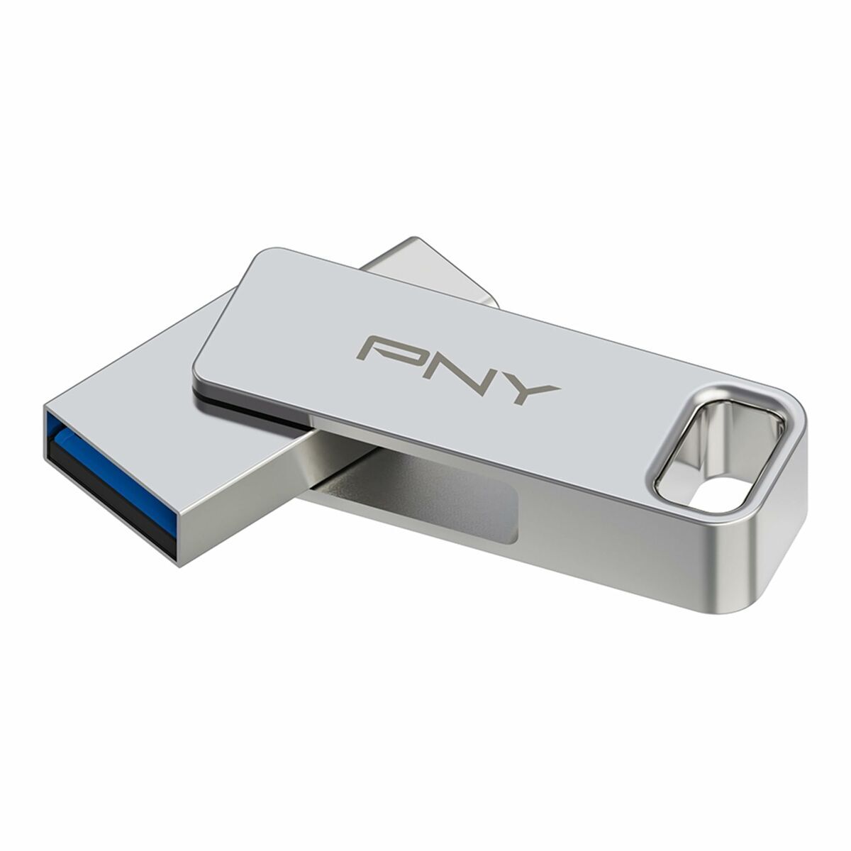 USB stick PNY PFDI64GDULINKTYCG Silver Steel 64 GB