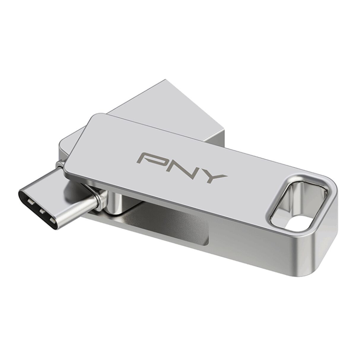 USB stick PNY PFDI64GDULINKTYCG Silver Steel 64 GB