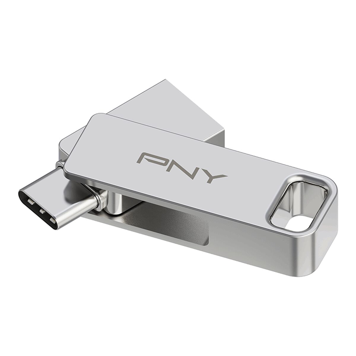USB stick PNY PFDI64GDULINKTYCG Silver Steel 64 GB