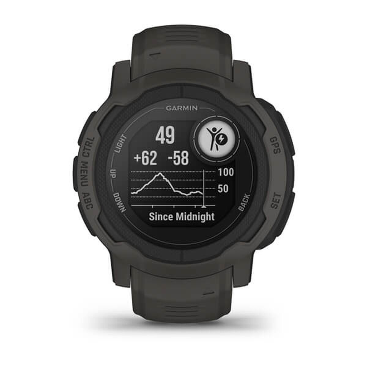 Smartwatch GARMIN Instinct 2 45 mm 0,9″ Black Graphite Dark grey