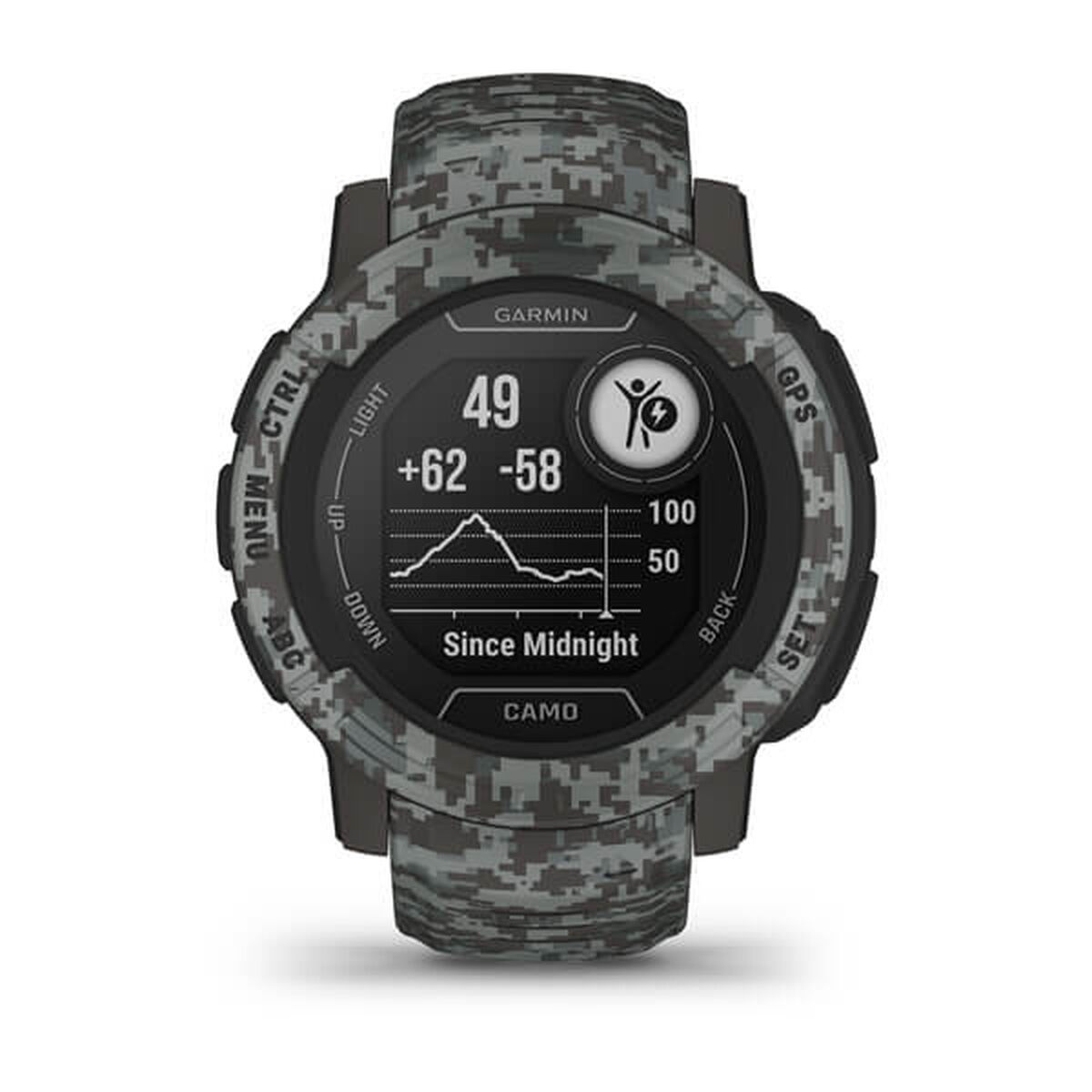 Smartwatch GARMIN Instinct 2 Camo Edition Dark grey 0,9″ Black Graphite