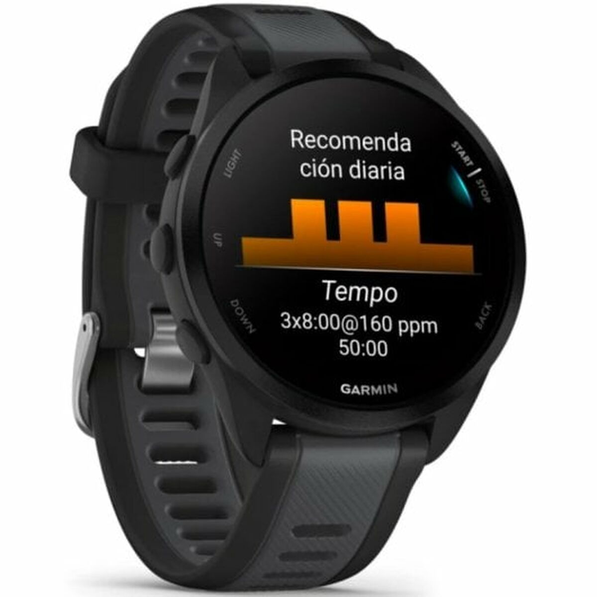 Smartwatch GARMIN Forerunner 165 Black Silver 1,2″