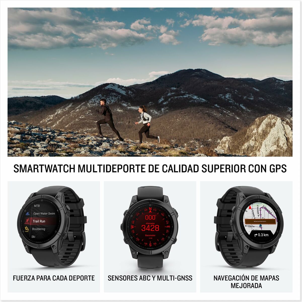 Men’s Watch GARMIN 010-03025-01 Black