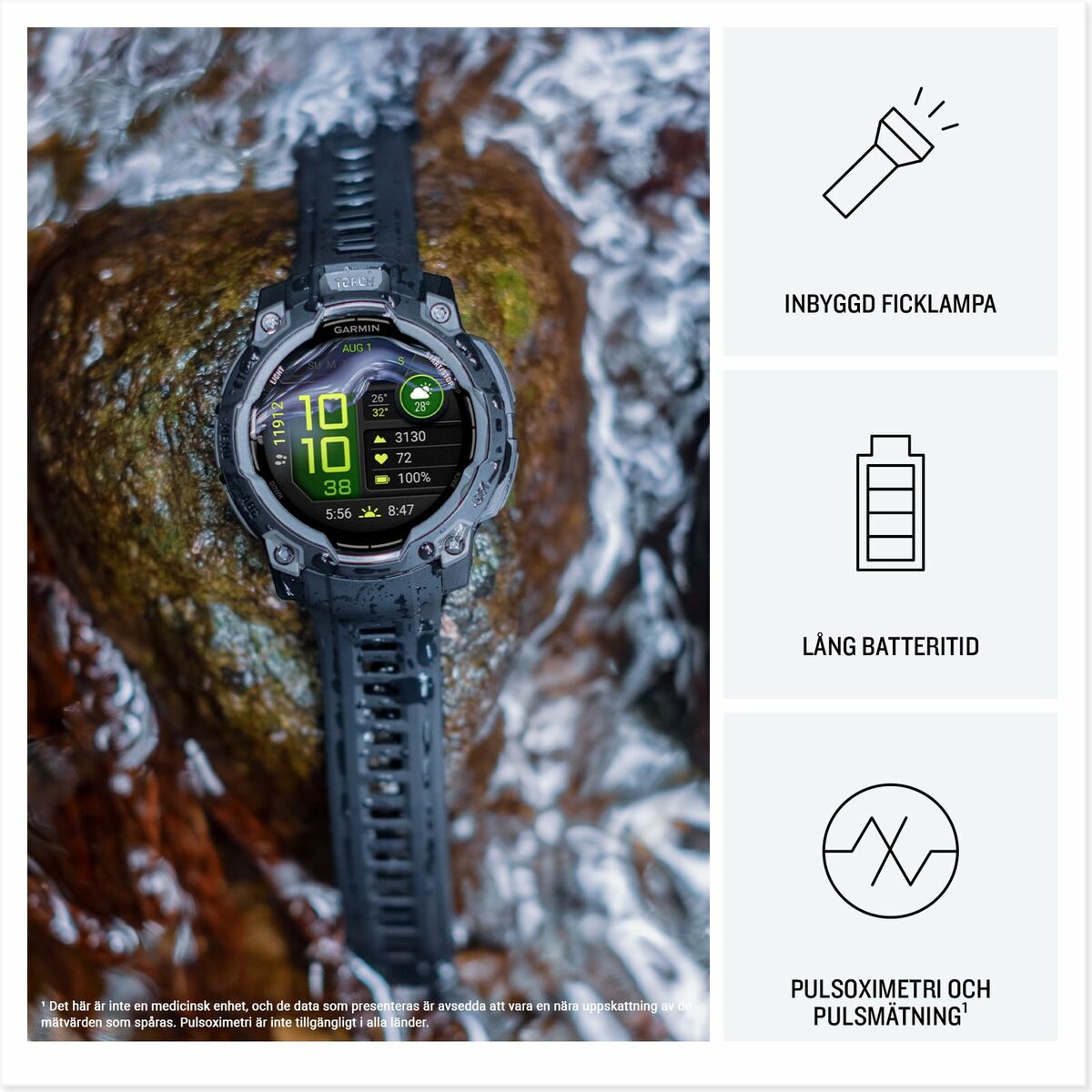 Men’s Watch GARMIN 010-03020-01 Black Green