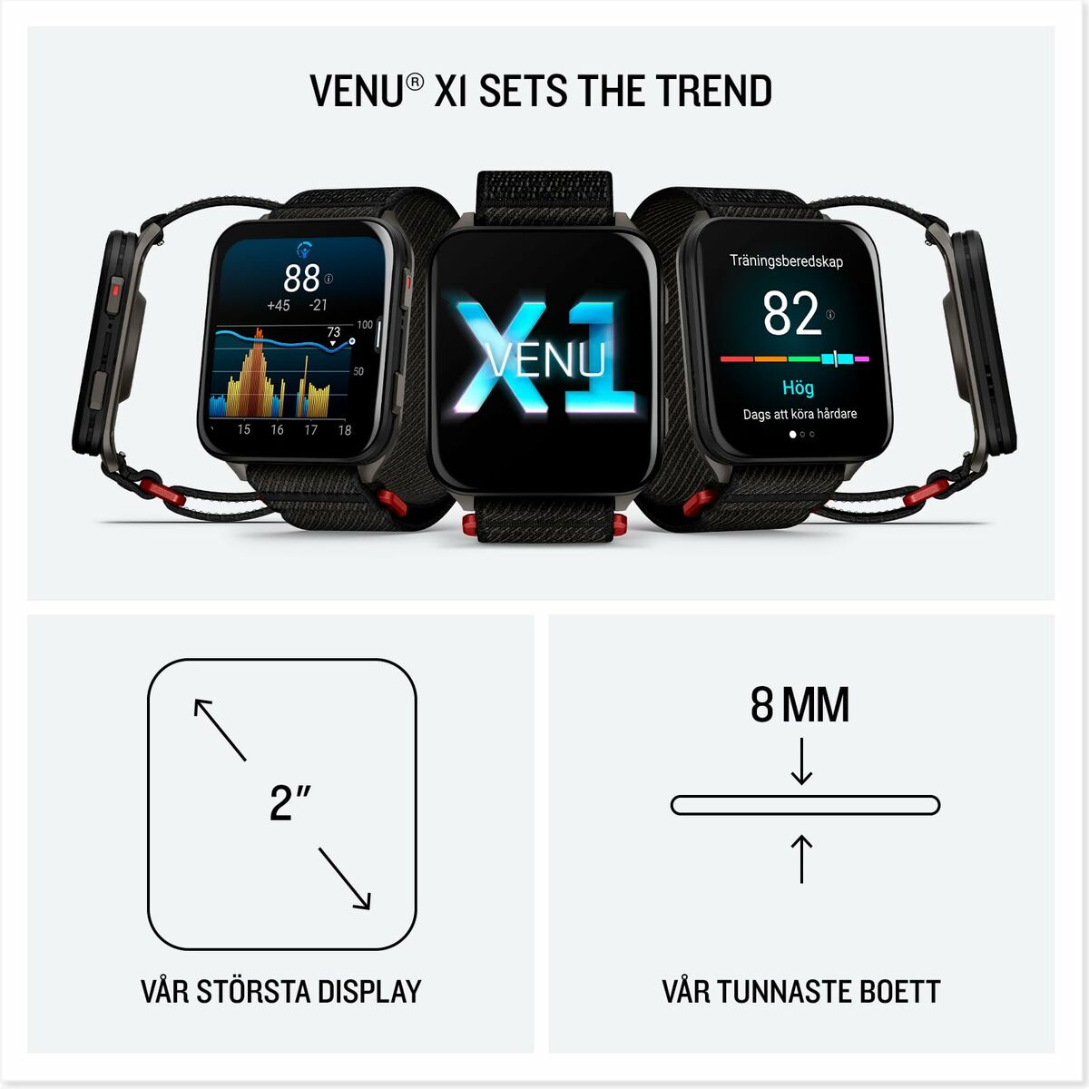 Smartwatch GARMIN 010-02980-02 Black Board 2″