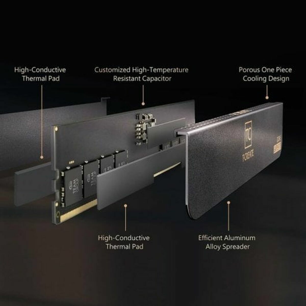 RAM Memory Team Group CTCED532G6000HC30DC01 32 GB DDR5 SDRAM DDR5 6000 MHz