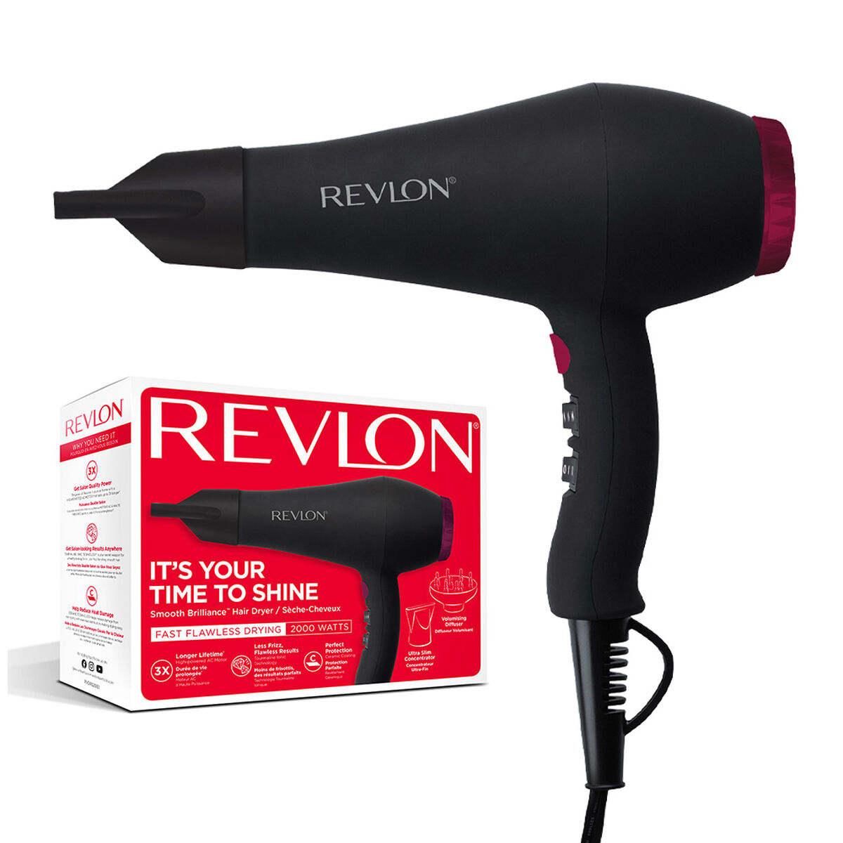 Hairdryer Revlon RVDR5251E Black 2000 W