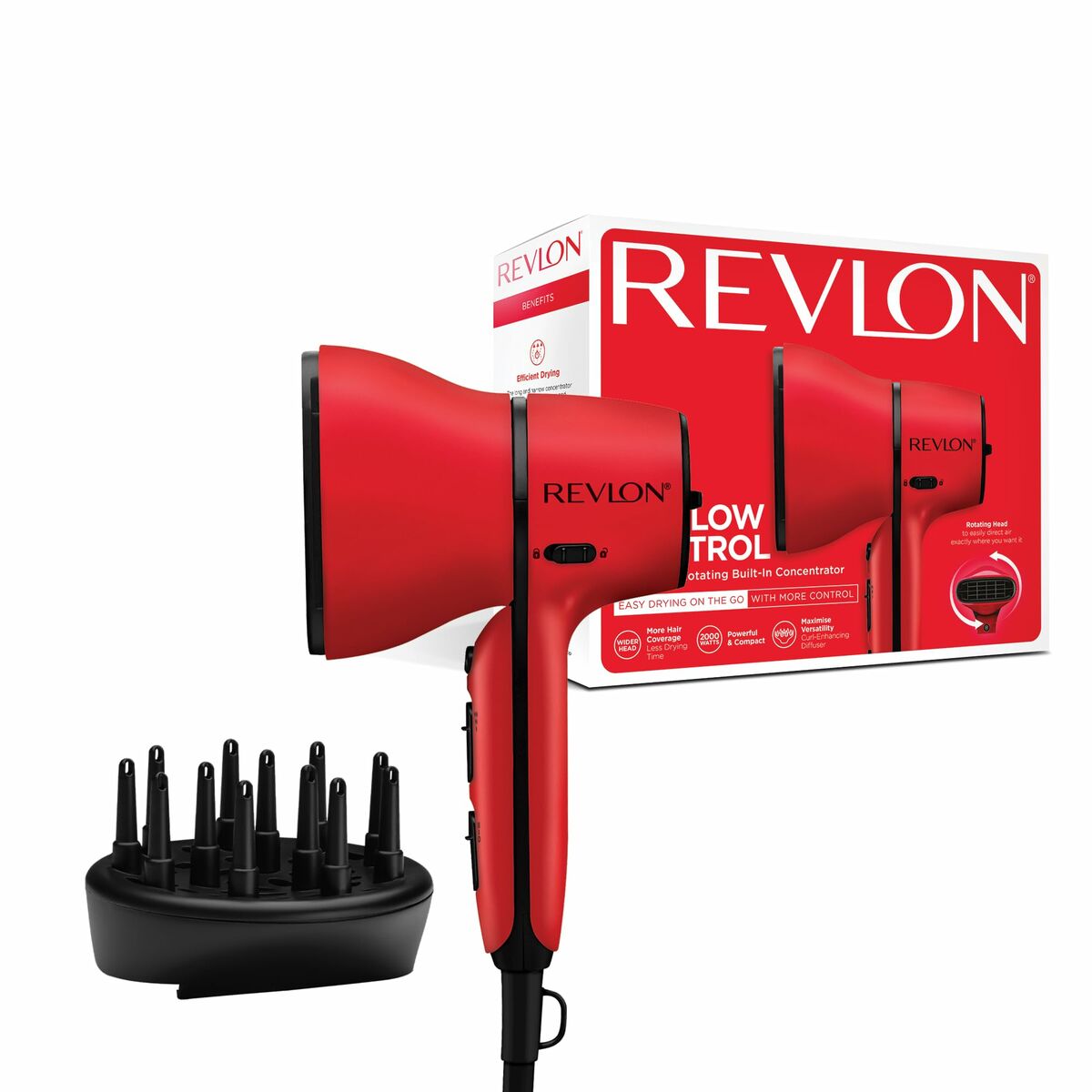 Hairdryer Revlon RVDR5320E Red 2000 W Hairdryer Revlon RVDR5320E Red 2000 W