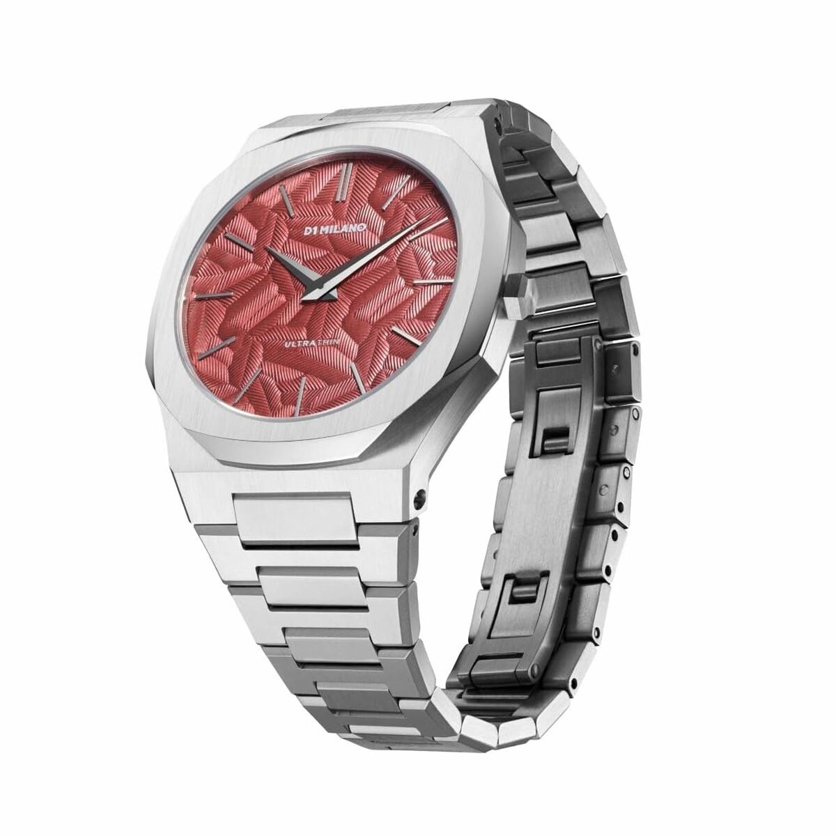 Men’s Watch D1 Milano ULTRA THIN BARN RED Black Silver ( 40 mm)