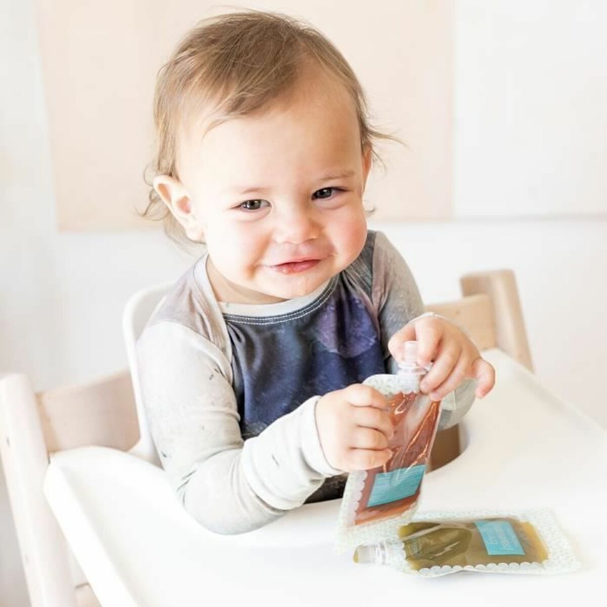 Food Preservation Container Infantino White Plastic