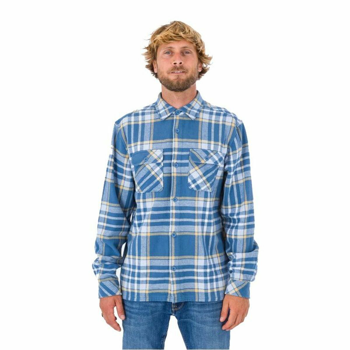 Men’s Long Sleeve Shirt Hurley Santa Cruz Blue Men’s Long Sleeve Shirt Hurley Santa Cruz Blue