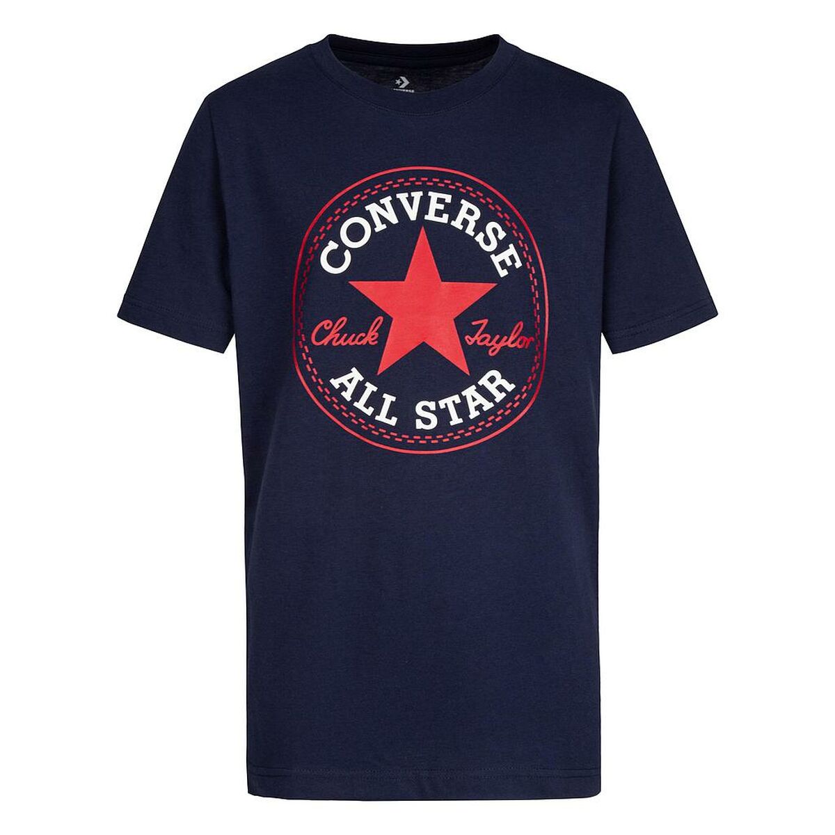 Child’s Short Sleeve T-Shirt Converse CNVB CHUCK PATCH TEE 966500 BA0 Navy Blue